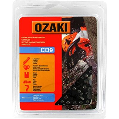Chaîne de tronçonneuse Ozaki 058 E66 CD9 - Profil semi carré - Publicité Chaîne de tronçonneuse Ozaki 058 E66 CD9 - Profil semi carré - Publicité