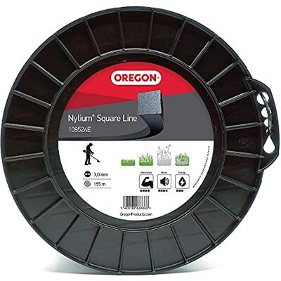 Oregon Fil de débroussailleuse Nylon Carré 3mm, Coupe herbes hautes, mauvaises herbes, végétation dense, Fil nylon haute résistance, compatible avec modèles standards, 3.0mm x 155m (109524E) - Publicité Oregon Fil de débroussailleuse Nylon Carré 3mm, Coupe herbes hautes, mauvaises herbes, végétation dense, Fil nylon haute résistance, compatible avec modèles standards, 3.0mm x 155m (109524E) - Publicité