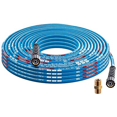 Techkar Tuyau pour Nettoyeur Haute Pression Remplacement du tuyau d'extension Karcher Professionnel 250 bar DN6 M22x1,5 pour Kärcher HD HDS Bleu 10 m - Publicité Techkar Tuyau pour Nettoyeur Haute Pression Remplacement du tuyau d'extension Karcher Professionnel 250 bar DN6 M22x1,5 pour Kärcher HD HDS Bleu 10 m - Publicité