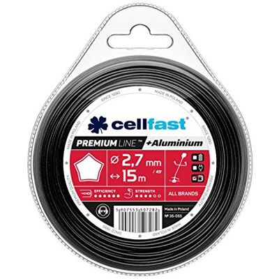 Cellfast Fil De Coupe Fil De Débroussailleuse Renforcé Acier Trempé Et Résistant Premium Étoile 2,7 mm 15 m - Publicité Cellfast Fil De Coupe Fil De Débroussailleuse Renforcé Acier Trempé Et Résistant Premium Étoile 2,7 mm 15 m - Publicité