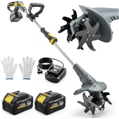 Outsunny Motobineuse sans Fil 18V Motoculteur Électrique 355W avec 2 Batteries 4,0Ah Léger et Anti-Mal de Dos, Largeur 20cm Kit Complet pour Ameublir Le Sol, Potager et Seniors, Gris - Publicité Outsunny Motobineuse sans Fil 18V Motoculteur Électrique 355W avec 2 Batteries 4,0Ah Léger et Anti-Mal de Dos, Largeur 20cm Kit Complet pour Ameublir Le Sol, Potager et Seniors, Gris - Publicité