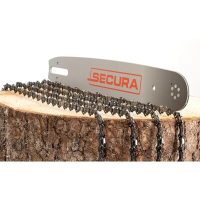 Secura Kit guide-chaîne + 4 chaînes de tronçonneuse 37cm .325' 1,6mm 62 maillons compatible avec Stihl MS240 MS260 MS261 - Publicité Secura Kit guide-chaîne + 4 chaînes de tronçonneuse 37cm .325' 1,6mm 62 maillons compatible avec Stihl MS240 MS260 MS261 - Publicité