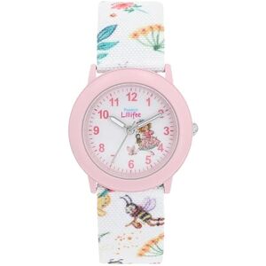 Prinzessin Lillifee Princesse Lillifee Montre-Bracelet Filles Enfants Quartz Montre Analogique, avec Bracelet Textile, Rose, 3Bar Résistant à l’Eau, Livré dans Montres Boîte-Cadeau, - Publicité Prinzessin Lillifee Princesse Lillifee Montre-Bracelet Filles Enfants Quartz Montre Analogique, avec Bracelet Textile, Rose, 3Bar Résistant à l’Eau, Livré dans Montres Boîte-Cadeau, - Publicité