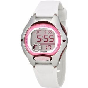 Casio Montre Femme Quartz Digitale Alarme/Chronomètre/Eclairage Bracelet Caoutchouc Blanc - Publicité Casio Montre Femme Quartz Digitale Alarme/Chronomètre/Eclairage Bracelet Caoutchouc Blanc - Publicité