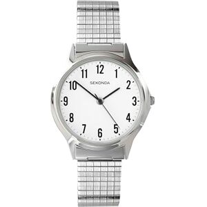 Sekonda Montre Homme Quartz Analogique Bracelet Acier Inoxydable Argent - Publicité Sekonda Montre Homme Quartz Analogique Bracelet Acier Inoxydable Argent - Publicité