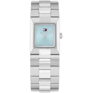 Tommy Hilfiger Montre Femme Quartz à Boîtier Rectangulaire et Bracelet en Acier Inoxydable - Publicité Tommy Hilfiger Montre Femme Quartz à Boîtier Rectangulaire et Bracelet en Acier Inoxydable - Publicité