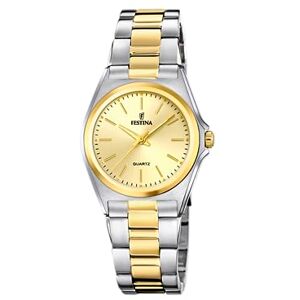 Festina Montre Femme Analogique Acier Inoxydable 316L Multicolore Quartz Montre Femme Verre minéral Haute résistance Étanche 5 ATM - Publicité Festina Montre Femme Analogique Acier Inoxydable 316L Multicolore Quartz Montre Femme Verre minéral Haute résistance Étanche 5 ATM - Publicité