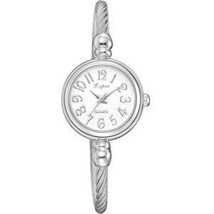 GANDUNQI Montre Bracelet Simple pour Femmes, Montre en Alliage à ChaîNe Fine, Montre à Quartz pour Femmes, Montre DéCorative sans Fermoir à La Mode - Publicité GANDUNQI Montre Bracelet Simple pour Femmes, Montre en Alliage à ChaîNe Fine, Montre à Quartz pour Femmes, Montre DéCorative sans Fermoir à La Mode - Publicité