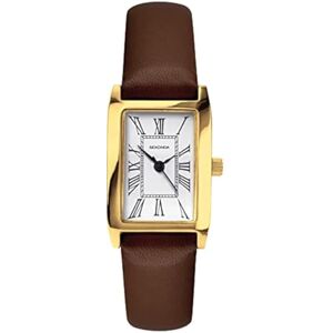 Sekonda Montre à quartz classique pour femme avec cadran blanc affichage analogique et bracelet marron , Robe - Publicité Sekonda Montre à quartz classique pour femme avec cadran blanc affichage analogique et bracelet marron , Robe - Publicité