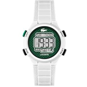 Lacoste Montre Digitale pour Enfants Collection LC33 avec Bracelet en Silicone Blanc - Publicité Lacoste Montre Digitale pour Enfants Collection LC33 avec Bracelet en Silicone Blanc - Publicité