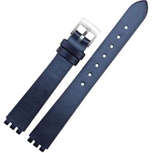 HTHRRFE Compatible avec Swatch IRONY Bracelet de montre de petite taille for femme en cuir de vachette souple/soie 12 mm Bracelet de remplacement noir rouge bleu accessoires de montre(Silk Deep Blue) - Publicité HTHRRFE Compatible avec Swatch IRONY Bracelet de montre de petite taille for femme en cuir de vachette souple/soie 12 mm Bracelet de remplacement noir rouge bleu accessoires de montre(Silk Deep Blue) - Publicité