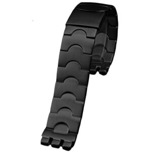 NBCNZCTSAS Bracelet de montre en acier inoxydable en métal for Swatch YGS749G YCS Yas YGS IRONY céramique hommes femmes montre Bracelet de chaîne 17mm 19mm 21mm(SWQ-G21black,17mm) - Publicité NBCNZCTSAS Bracelet de montre en acier inoxydable en métal for Swatch YGS749G YCS Yas YGS IRONY céramique hommes femmes montre Bracelet de chaîne 17mm 19mm 21mm(SWQ-G21black,17mm) - Publicité
