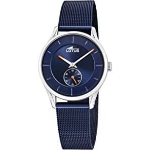 LOTUS Montre Femme Analogique Acier Inoxydable 316L Bleu Mouvement Quartz Verre Haute résistance Étanche 5 ATM Special Prices - Publicité LOTUS Montre Femme Analogique Acier Inoxydable 316L Bleu Mouvement Quartz Verre Haute résistance Étanche 5 ATM Special Prices - Publicité