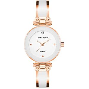 Anne Klein Montre-bracelet avec cadran orné d'un diamant de qualité supérieure, AK/1980 - Publicité Anne Klein Montre-bracelet avec cadran orné d'un diamant de qualité supérieure, AK/1980 - Publicité