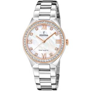Festina Montre Solaire Femme Acier Inoxydable 316L Argenté Quartz Verre minéral Haute résistance Étanche 5 ATM Solar Energy - Publicité Festina Montre Solaire Femme Acier Inoxydable 316L Argenté Quartz Verre minéral Haute résistance Étanche 5 ATM Solar Energy - Publicité