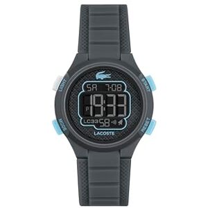 Lacoste Montre Digitale pour Enfants Collection LC33 avec Bracelet en Silicone Gris Foncé - Publicité Lacoste Montre Digitale pour Enfants Collection LC33 avec Bracelet en Silicone Gris Foncé - Publicité