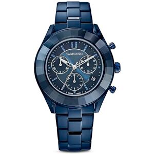 Swarovski Montre Octea Lux Sport, Bracelet En Métal, Pvd Bleu - Publicité Swarovski Montre Octea Lux Sport, Bracelet En Métal, Pvd Bleu - Publicité