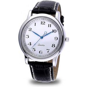 Xoeryoy Montre inversée pour hommes, montre habillée à chiffres romains dans le sens inverse des aiguilles d'une, bracelet à Quartz en alliage avec cadran blanc - Publicité Xoeryoy Montre inversée pour hommes, montre habillée à chiffres romains dans le sens inverse des aiguilles d'une, bracelet à Quartz en alliage avec cadran blanc - Publicité