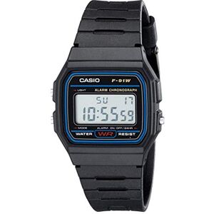 Casio F91W Montre Homme Digitale Bracelet plastique Couleur noire - Publicité Casio F91W Montre Homme Digitale Bracelet plastique Couleur noire - Publicité