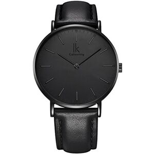 Alienwork IK All Black Montre Hommes Femmes Noir Bracelet en Cuir Ultra-Mince - Publicité Alienwork IK All Black Montre Hommes Femmes Noir Bracelet en Cuir Ultra-Mince - Publicité
