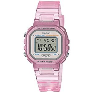 Casio Montre à Quartz numérique pour Femme avec Bracelet en résine , Rose Transparent - Publicité Casio Montre à Quartz numérique pour Femme avec Bracelet en résine , Rose Transparent - Publicité
