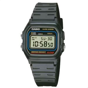Casio W-59-1V Montre Homme Quartz Digitale Alarme/Chronomètre/Eclairage Bracelet Caoutchouc Noir - Publicité Casio W-59-1V Montre Homme Quartz Digitale Alarme/Chronomètre/Eclairage Bracelet Caoutchouc Noir - Publicité