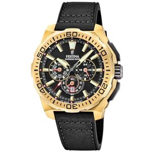 Festina Montre Homme Analogique Cuir Noir Mouvement à Quartz Chronographe Calendrier Verre Minéral Haute Résistance Étanche 20 ATM Élégante Chrono Bike - Publicité Festina Montre Homme Analogique Cuir Noir Mouvement à Quartz Chronographe Calendrier Verre Minéral Haute Résistance Étanche 20 ATM Élégante Chrono Bike - Publicité