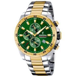 Festina Montre Homme Analogique en Acier Inoxydable 316L Mouvement Quartz Chronographe Calendrier Verre Minéral Haute Résistance Étanche 10 ATM Chrono Sport - Publicité Festina Montre Homme Analogique en Acier Inoxydable 316L Mouvement Quartz Chronographe Calendrier Verre Minéral Haute Résistance Étanche 10 ATM Chrono Sport - Publicité