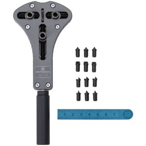 BERGEON Ouvre-boîtier de Montre avec Quatre Jeux de Broches, Noir, ouvre-boîte, Noir, Ouvre-Tout - Publicité BERGEON Ouvre-boîtier de Montre avec Quatre Jeux de Broches, Noir, ouvre-boîte, Noir, Ouvre-Tout - Publicité