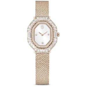 Swarovski Montre Matrix Octagon, boîtier 25 mm, Lunette octogonale sertie de Cristaux variés, Cadran soleillé Minimaliste, Bracelet-Maille doré réglable, étanche jusqu'à 50 m, Finition Champagne doré - Publicité Swarovski Montre Matrix Octagon, boîtier 25 mm, Lunette octogonale sertie de Cristaux variés, Cadran soleillé Minimaliste, Bracelet-Maille doré réglable, étanche jusqu'à 50 m, Finition Champagne doré - Publicité