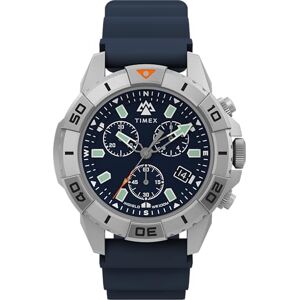 Timex Expedition North Montre pour Homme 42 mm Bracelet en Silicone Bleu, Cadran Bleu, boîtier en Acier IP, - Publicité Timex Expedition North Montre pour Homme 42 mm Bracelet en Silicone Bleu, Cadran Bleu, boîtier en Acier IP, - Publicité