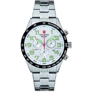 Swiss Alpine Military par Grovana, Montre chronographe pour homme, Étanchéité de 10 ATM, Argent, - Publicité Swiss Alpine Military par Grovana, Montre chronographe pour homme, Étanchéité de 10 ATM, Argent, - Publicité