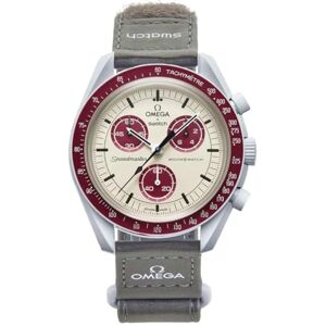 Swatch Omega x Moon Mission to Pluto Speedmaster Bordeaux – Neuf, unisexe - Publicité Swatch Omega x Moon Mission to Pluto Speedmaster Bordeaux – Neuf, unisexe - Publicité