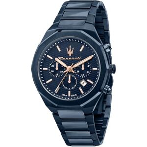 Maserati Stile Montre Homme, Chronographe, Analogique 45 mm - Publicité Maserati Stile Montre Homme, Chronographe, Analogique 45 mm - Publicité