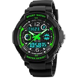TONSHEN Montres Femmes Garçon Enfants Fille Bracelet, LED Digital Analogique Quartz 5ATM Etanche l'eau Montre Plastique Caoutchouc Double Temps Sport Tactique Militaire Calendrier Chronomètre - Publicité TONSHEN Montres Femmes Garçon Enfants Fille Bracelet, LED Digital Analogique Quartz 5ATM Etanche l'eau Montre Plastique Caoutchouc Double Temps Sport Tactique Militaire Calendrier Chronomètre - Publicité