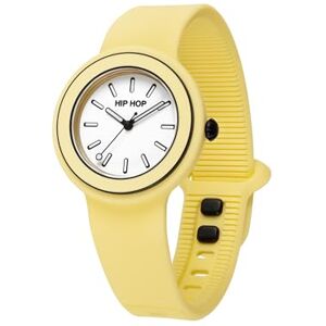 HIP HOP, Montre Hero.DOT Bezel, Montre Femme, Cadran Sketch avec Index Lumineux, Bracelet en Silicone Eco-Friendly, Boîtier 34 mm, Résistant à l'eau, jaune, 34, Moderne - Publicité HIP HOP, Montre Hero.DOT Bezel, Montre Femme, Cadran Sketch avec Index Lumineux, Bracelet en Silicone Eco-Friendly, Boîtier 34 mm, Résistant à l'eau, jaune, 34, Moderne - Publicité