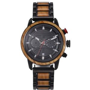 RORIOS Montre Bois Hommes Quartz Montre Chronographe Montre Bois Vintage Multifonctions Bois de Montres Naturel étanche Montre pour Hommes - Publicité RORIOS Montre Bois Hommes Quartz Montre Chronographe Montre Bois Vintage Multifonctions Bois de Montres Naturel étanche Montre pour Hommes - Publicité