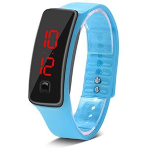 Aeun Montre Numérique de Sport, Montre Numérique, Montre-Bracelet électronique pour Hommes Femmes (Bleu Clair) - Publicité Aeun Montre Numérique de Sport, Montre Numérique, Montre-Bracelet électronique pour Hommes Femmes (Bleu Clair) - Publicité