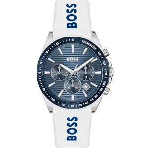 Boss Montre Chronographe à Quartz pour Homme Collection Strike Chrono avec Bracelet en Acier Inoxydable ou en Silicone - Publicité Boss Montre Chronographe à Quartz pour Homme Collection Strike Chrono avec Bracelet en Acier Inoxydable ou en Silicone - Publicité