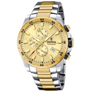 Festina Montre Homme Analogique en Acier Inoxydable 316L Mouvement Quartz Chronographe Calendrier Verre Minéral Haute Résistance Étanche 10 ATM Chrono Sport - Publicité Festina Montre Homme Analogique en Acier Inoxydable 316L Mouvement Quartz Chronographe Calendrier Verre Minéral Haute Résistance Étanche 10 ATM Chrono Sport - Publicité