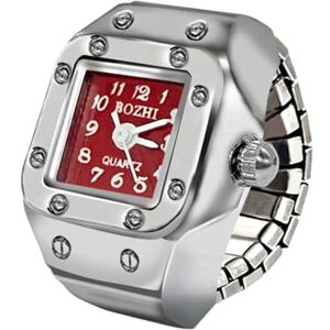 Wizoowip Bracelet Flexible Montre à Quartz boîtier en Alliage Bague élastique en Acier Inoxydable Bande Cadran carré Hommes Femmes Couple Cadeau d'anniversaire Mode Rouge - Publicité Wizoowip Bracelet Flexible Montre à Quartz boîtier en Alliage Bague élastique en Acier Inoxydable Bande Cadran carré Hommes Femmes Couple Cadeau d'anniversaire Mode Rouge - Publicité
