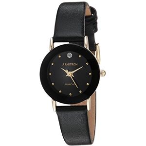 Armitron Women's Genuine Diamond Dial Leather Strap Watch, 75/2447 - Publicité Armitron Women's Genuine Diamond Dial Leather Strap Watch, 75/2447 - Publicité