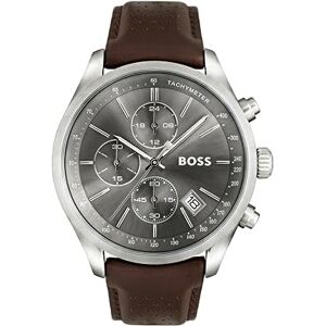 BOSS Montre Chronographe à Quartz pour homme Collection Grand Prix avec Bracelet en cuir ou en acier inoxydable - Publicité BOSS Montre Chronographe à Quartz pour homme Collection Grand Prix avec Bracelet en cuir ou en acier inoxydable - Publicité