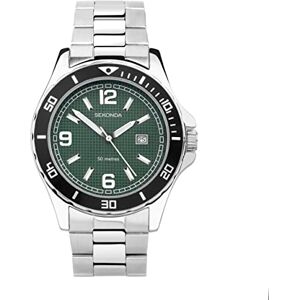Sekonda Montre bracelet étanche pour homme 50 m , Vert, taille unique, Bracelet - Publicité Sekonda Montre bracelet étanche pour homme 50 m , Vert, taille unique, Bracelet - Publicité