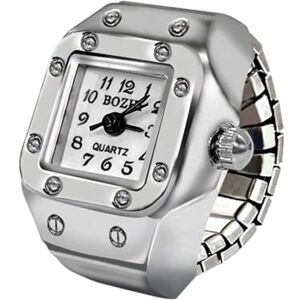 Wizoowip Bracelet Flexible Montre à Quartz boîtier en Alliage Bague élastique en Acier Inoxydable Bande Cadran carré Hommes Femmes Couple Cadeau d'anniversaire Mode Blanc - Publicité Wizoowip Bracelet Flexible Montre à Quartz boîtier en Alliage Bague élastique en Acier Inoxydable Bande Cadran carré Hommes Femmes Couple Cadeau d'anniversaire Mode Blanc - Publicité