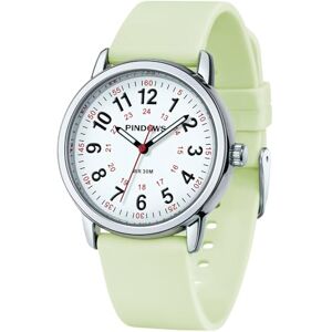 PINDOWS Montre-Bracelet à Quartz analogique pour Femmes, avec Bracelet en Silicone, pour Jeunes Femmes, étudiantes, Facile à Lire, étanche, Unisexe, Cadran Lumineux. Publicité PINDOWS Montre-Bracelet à Quartz analogique pour Femmes, avec Bracelet en Silicone, pour Jeunes Femmes, étudiantes, Facile à Lire, étanche, Unisexe, Cadran Lumineux. Publicité