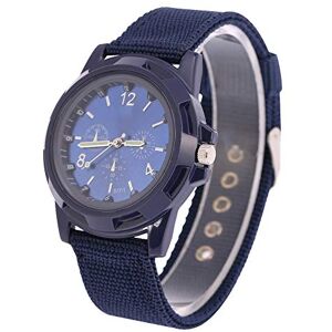 YUYTE Montres Militaires pour Hommes Montre-Bracelet Analogique avec Affichage de la Date, Tactique Field Sports Minimaliste, Bracelet en Nylon, Quatre Couleurs (Bleu) - Publicité YUYTE Montres Militaires pour Hommes Montre-Bracelet Analogique avec Affichage de la Date, Tactique Field Sports Minimaliste, Bracelet en Nylon, Quatre Couleurs (Bleu) - Publicité