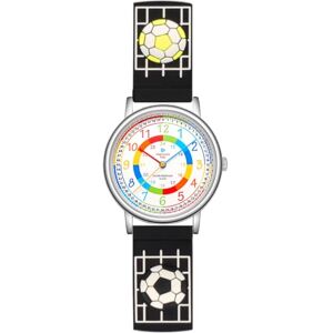 Alienwork Football Garçons Montre Pédagogique Apprendre l'Heure Enfants Garçon Argent Bracelet Noir Multicolore Enfants Résistant à l'eau 5 ATM Temps d'apprentissage - Publicité Alienwork Football Garçons Montre Pédagogique Apprendre l'Heure Enfants Garçon Argent Bracelet Noir Multicolore Enfants Résistant à l'eau 5 ATM Temps d'apprentissage - Publicité