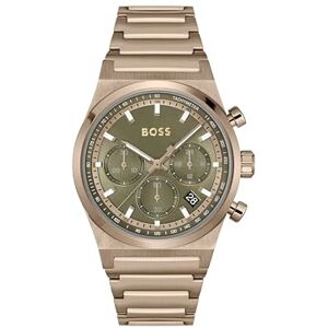 BOSS Montre Chronographe à Quartz pour Homme Collection Candor Chrono avec Bracelet en Acier Inoxydable Or Beige - Publicité BOSS Montre Chronographe à Quartz pour Homme Collection Candor Chrono avec Bracelet en Acier Inoxydable Or Beige - Publicité