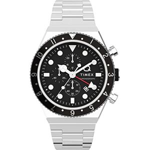 Timex Montre Chronographe pour Hommes Quartz Q GMT - Publicité Timex Montre Chronographe pour Hommes Quartz Q GMT - Publicité